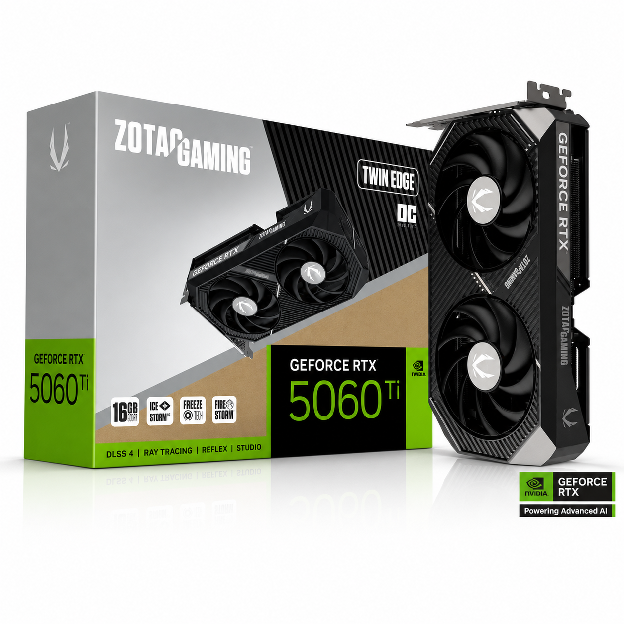 Zotac Gaming Geforce Rtx 5060 Ti 16gb Twin Edge Oc Zt-b50620h-10m