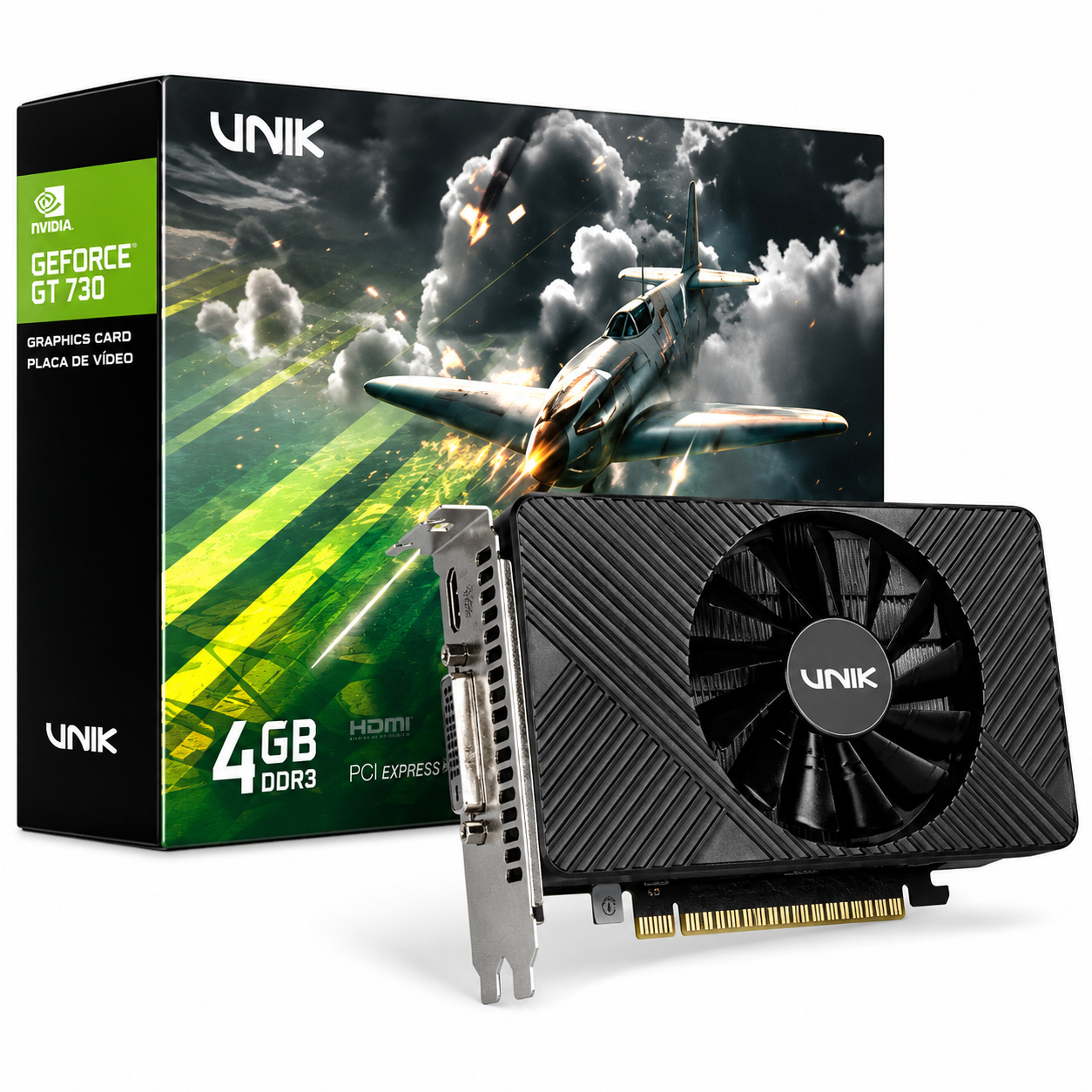 Gpu Nvidia Geforce Gt740 4gb Gddr5 128 Bit Single Fan - Gpuk7404gbfsf1