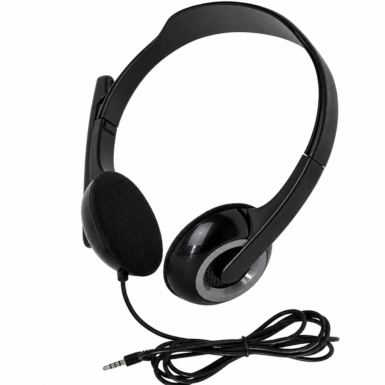 Fone De Ouvido Headset Basic Conexão P3 Cabo De 150cm Cancelamento De Ruido - Preto - Ph367